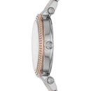 Michael Kors Ladies Parker Rose Gold/Silver Stainless Watch - MK6301